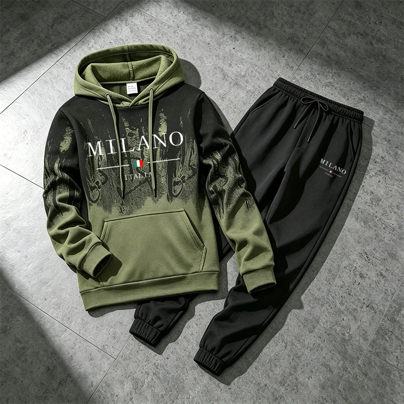 Winter Cloth - Italy Fashion Sportswear 2pcs Set Male