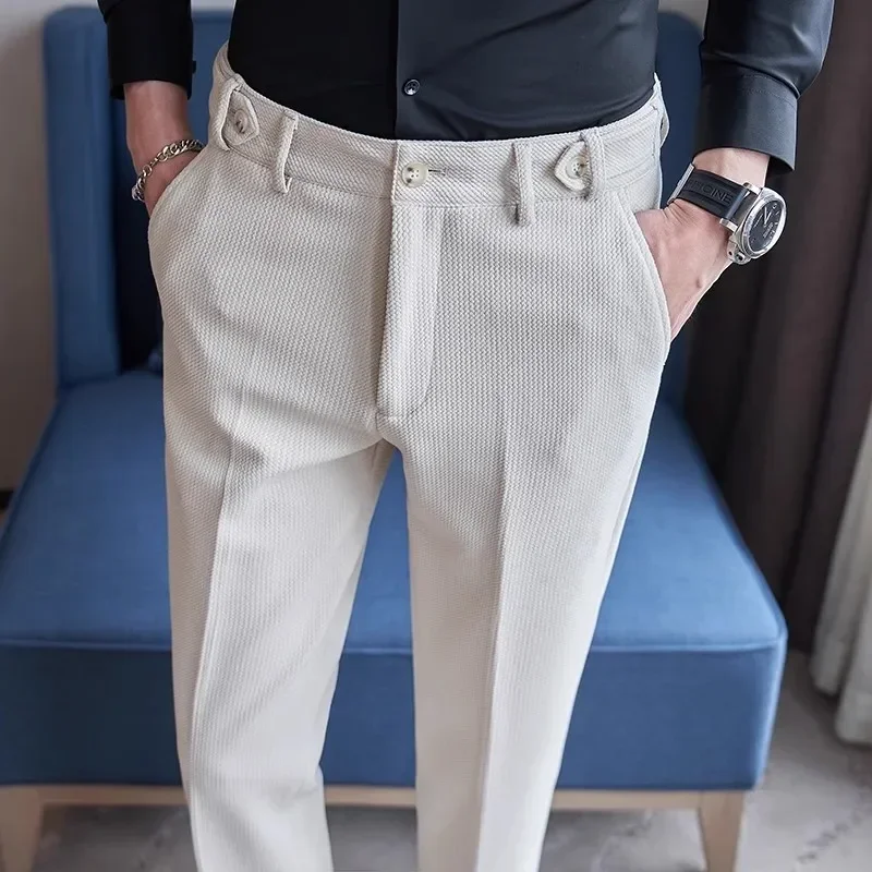 Winter Clothing Trends 2025 - Men's Suit Pants, Fashion Slim Dress