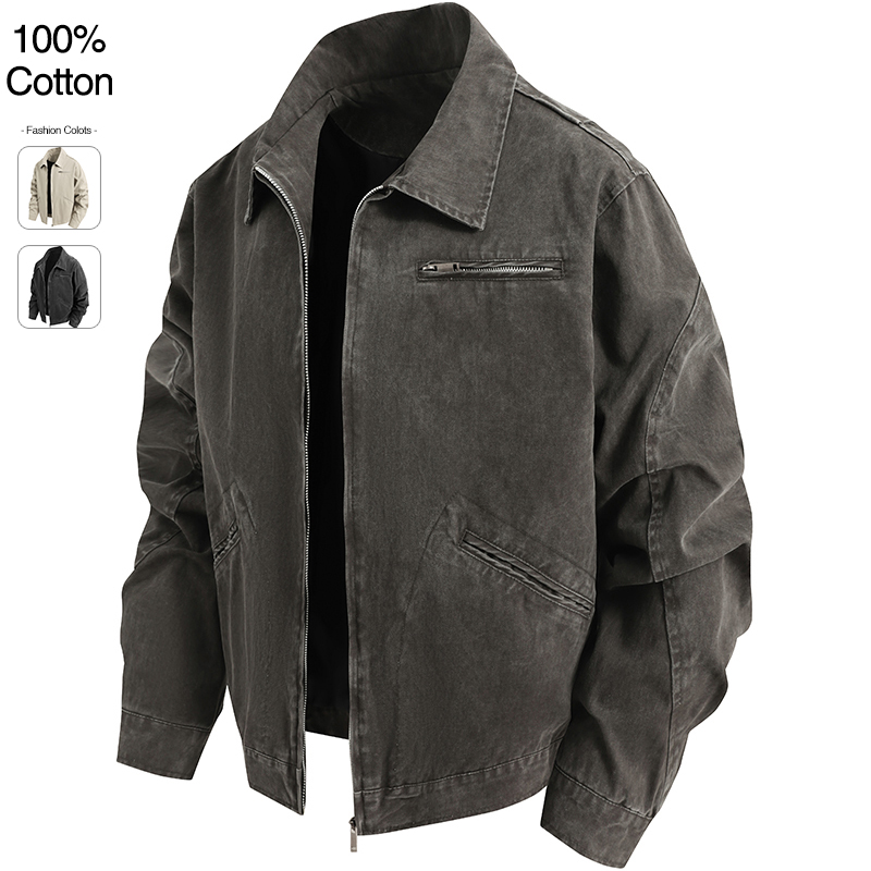 Jacket Winter Clothing - Oversize Loose Men's Denim Jacket Autumn