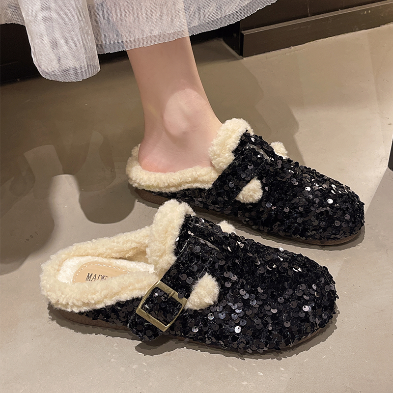 Bling Women Slippers Flats Cas - Winter Cloth recension och pris