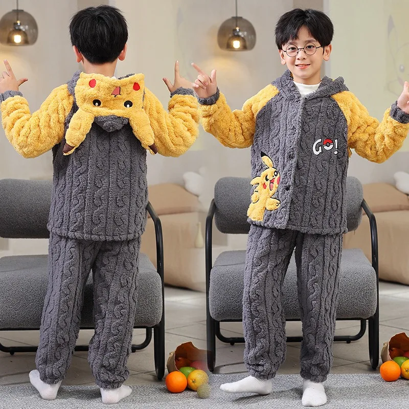 HOT Cartoon Pikachueds Pajamas - Winter Cloth recension och pris