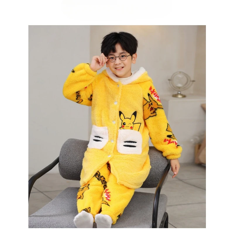 HOT Cartoon Pikachueds Pajamas - Winter Cloth recension och pris