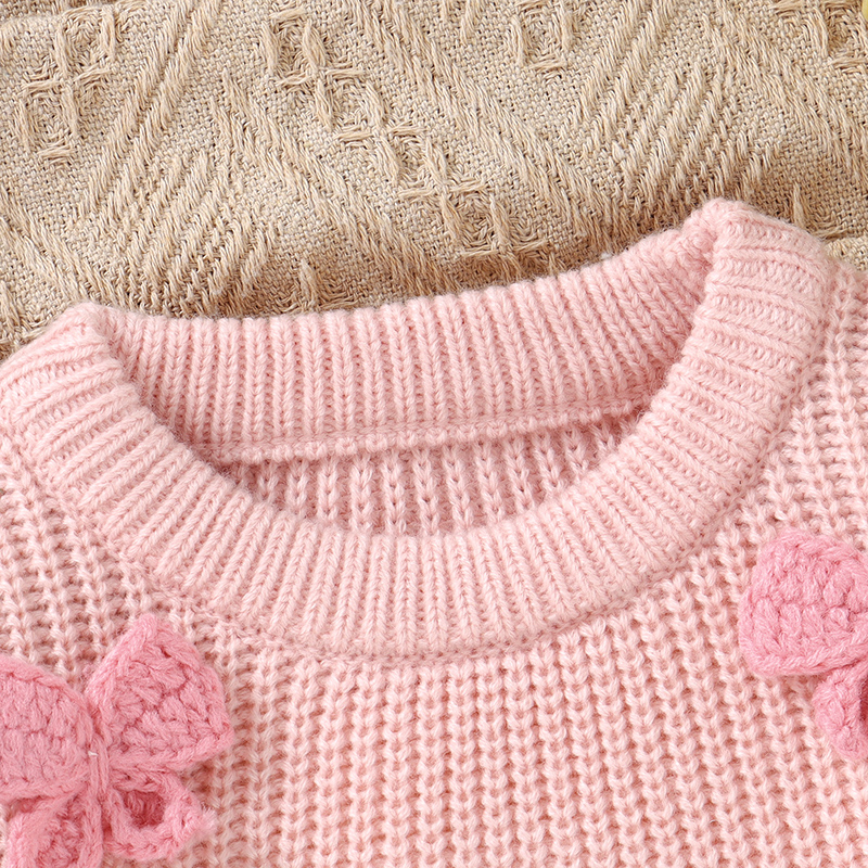 Fashion Bowknot Knitted Baby G - Winter Clothing Newborn recension och pris