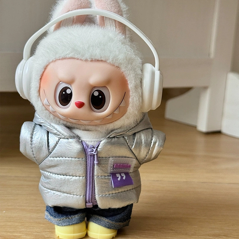 For 15 17cm Labubu Doll Down J - Jacket Winter Clothing recension och pris