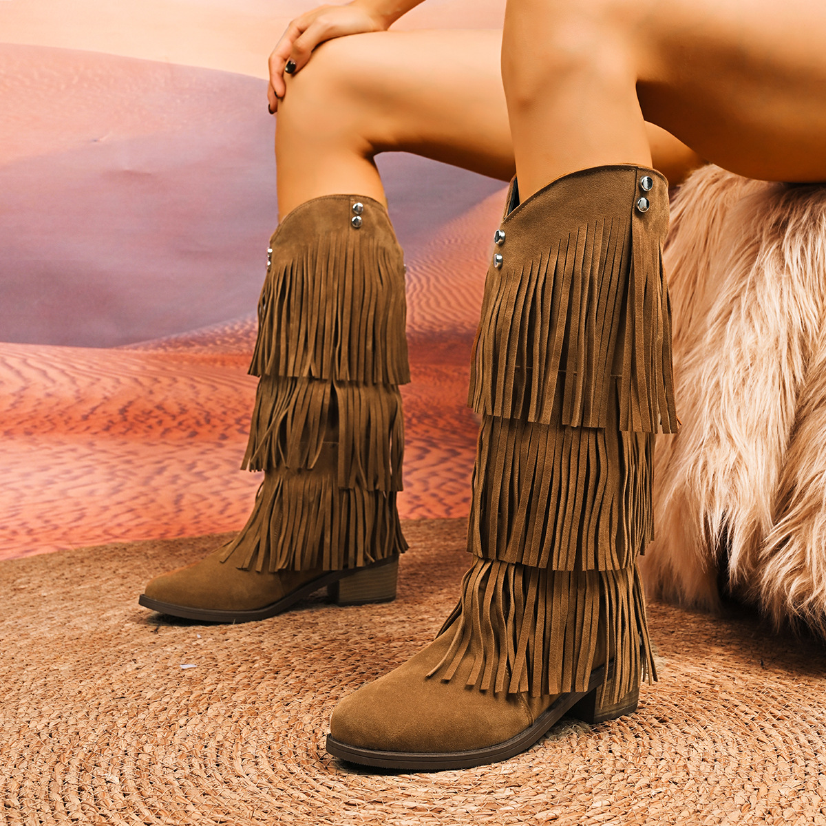 New autumn/Winter 2025 fringed - Winter Clothing Material recension och pris