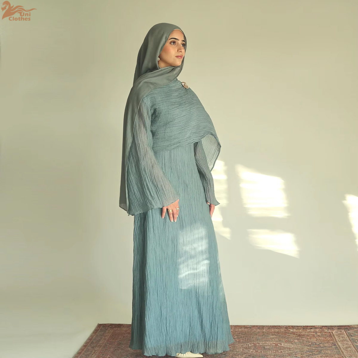 2025 New Pleated Fabric Elegan - Winter Clothing Dubai recension och pris