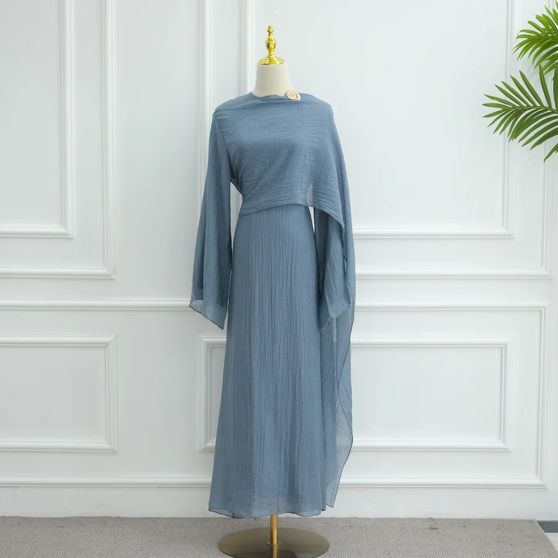 2025 New Pleated Fabric Elegan - Winter Clothing Dubai recension och pris