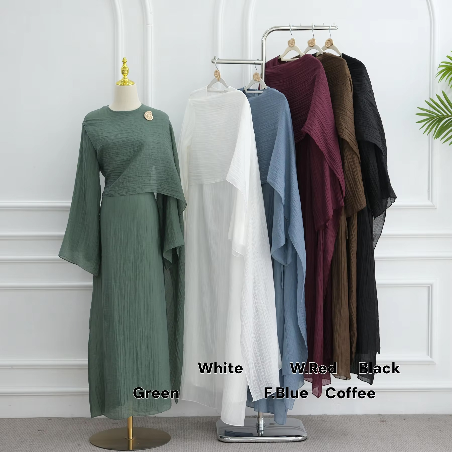 2025 New Pleated Fabric Elegan - Winter Clothing Dubai recension och pris