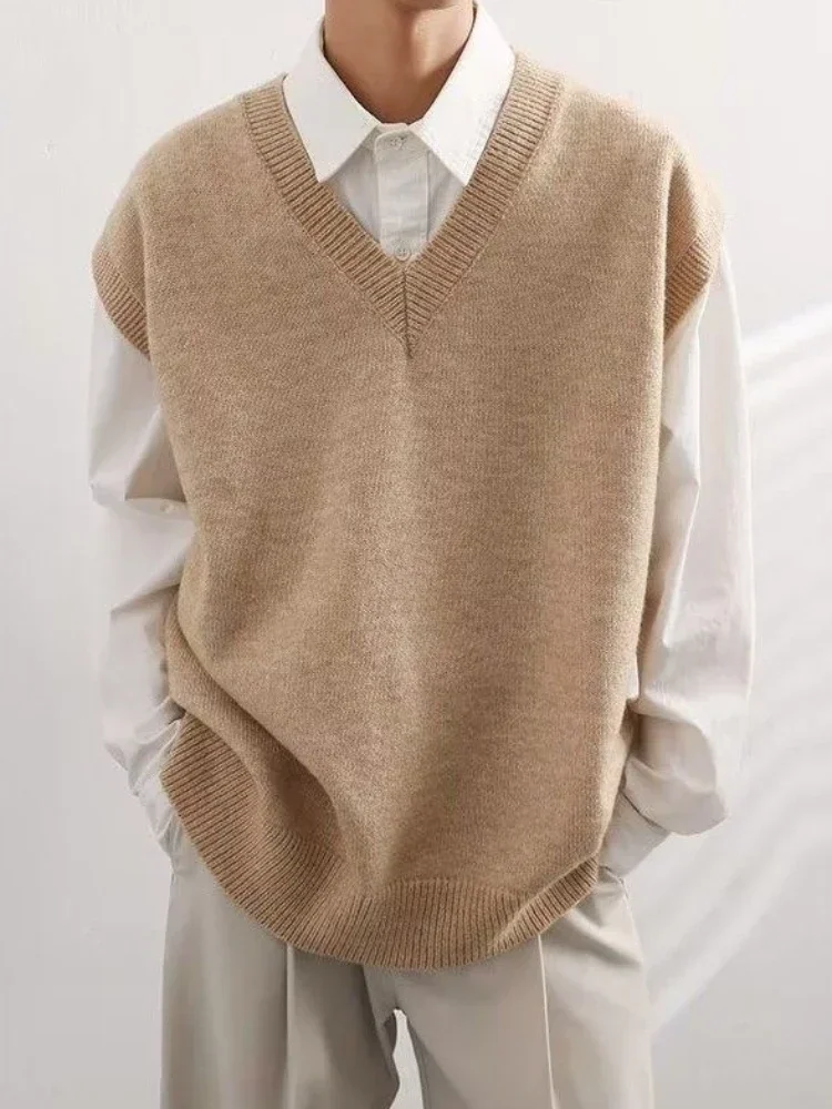 Vest Waistcoat Beige V Neck Kn - Winter Clothing Trends 2025 recension och pris