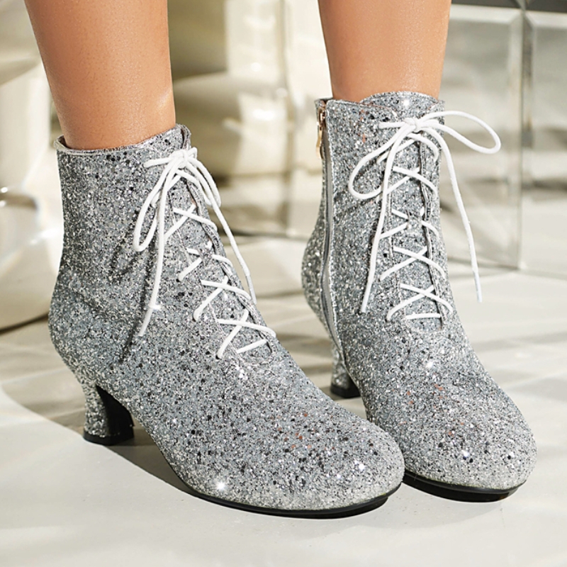 Gold Ankle Boots for Women Win - Winter Cloth recension och pris