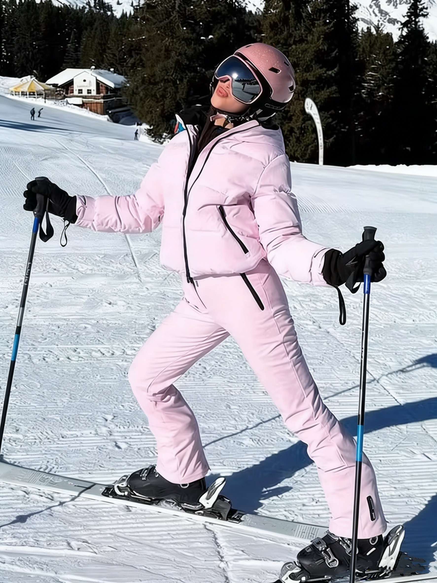 Winter Pink Thicken Warm Women - Winter Clothing Material recension och pris