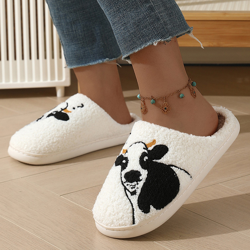 Cartoon Cow Pattern Cotton Sli - Winter Clothing Material recension och pris