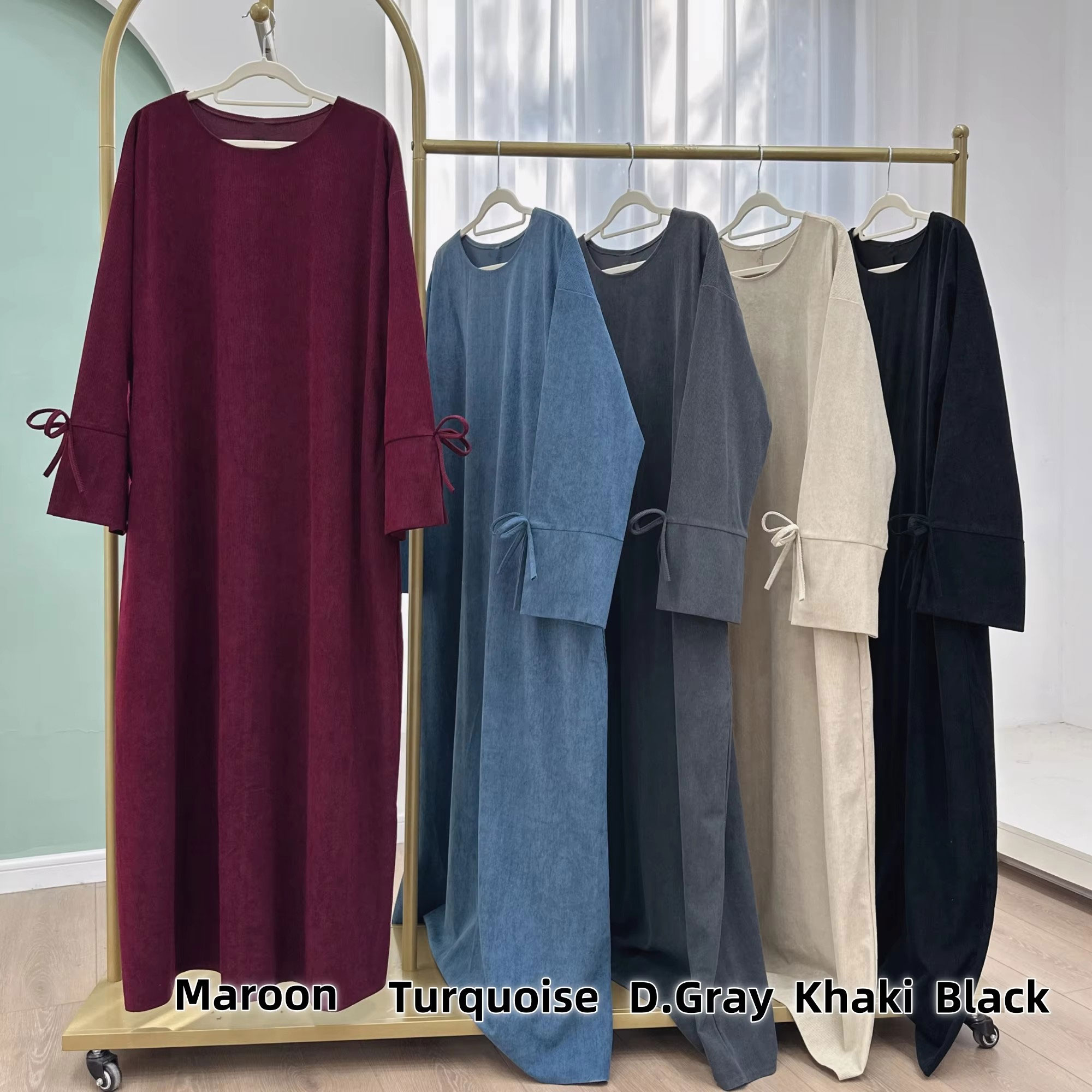 Ramadan Bow-knot Dubai Abaya D - Winter Clothing Dubai recension och pris