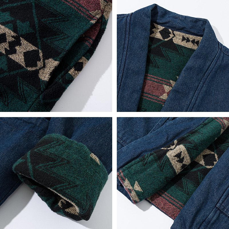 Fashion Vintage Reversible Coa - Traditional Winter Japanese Clothing recension och pris