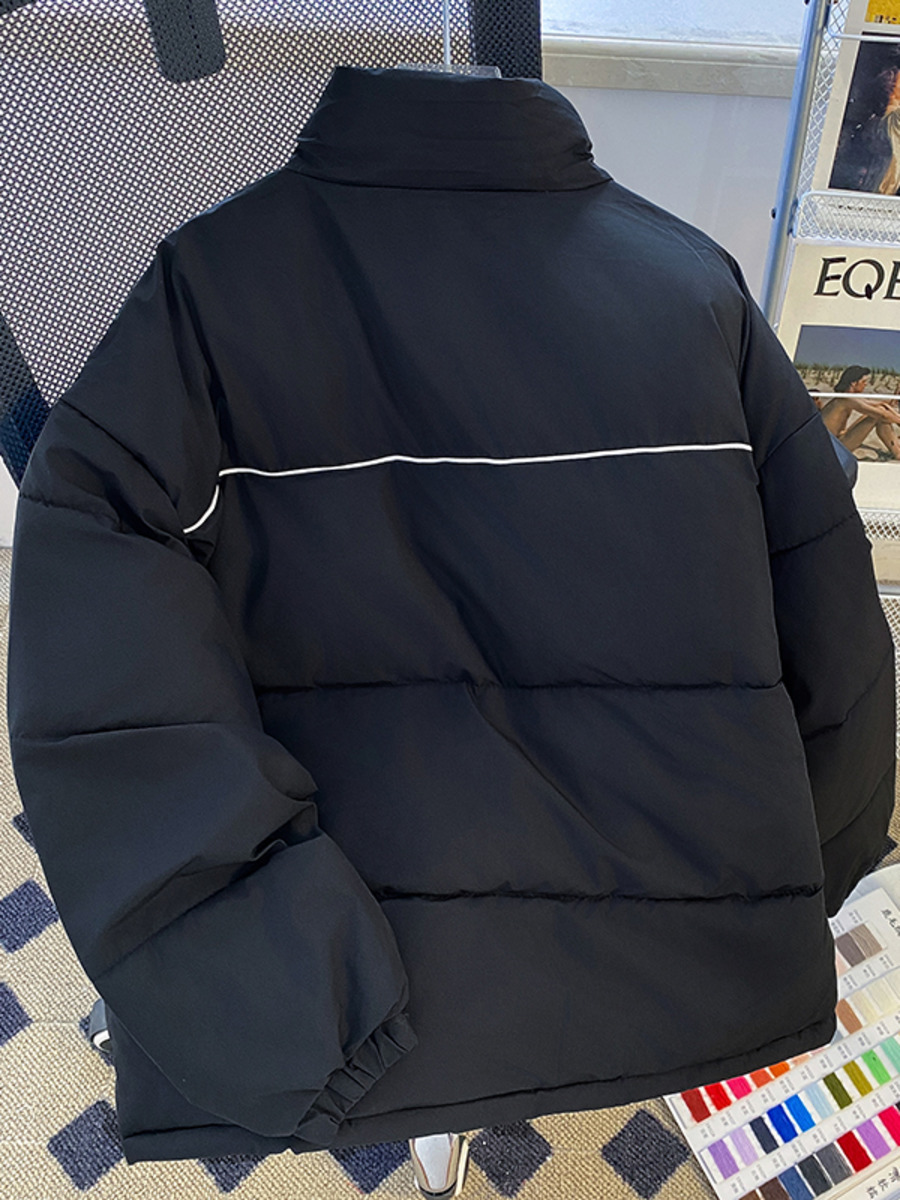 Retro Stand Up Collar Cotton P - Winter Clothing Hong Kong recension och pris