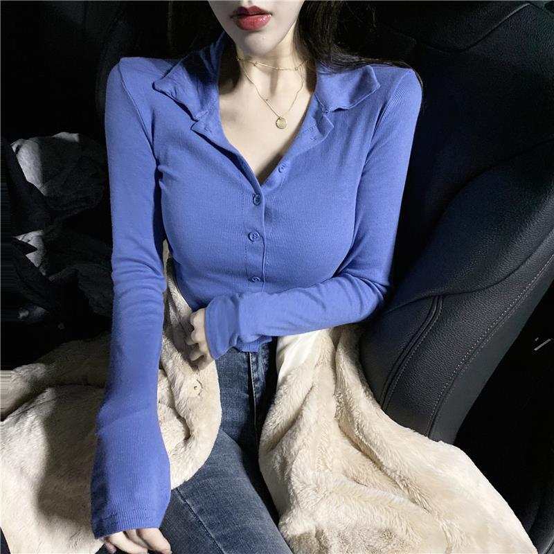 Women's Polo 100℅ Cotton Blue  - Winter Clothing Trends 2025 recension och pris