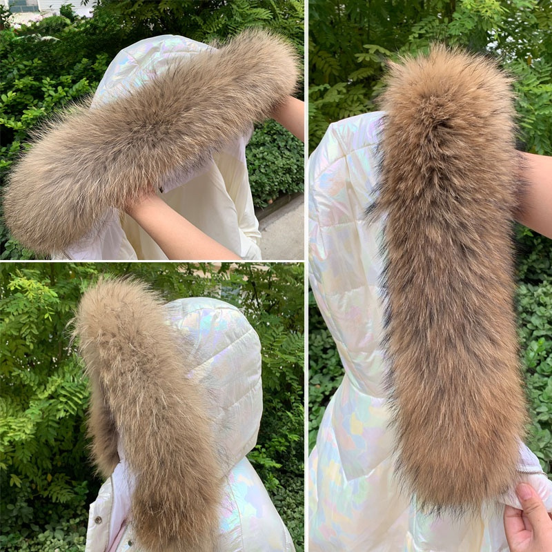Real Fur Collar for Coat Parka - Jacket Winter Clothing recension och pris