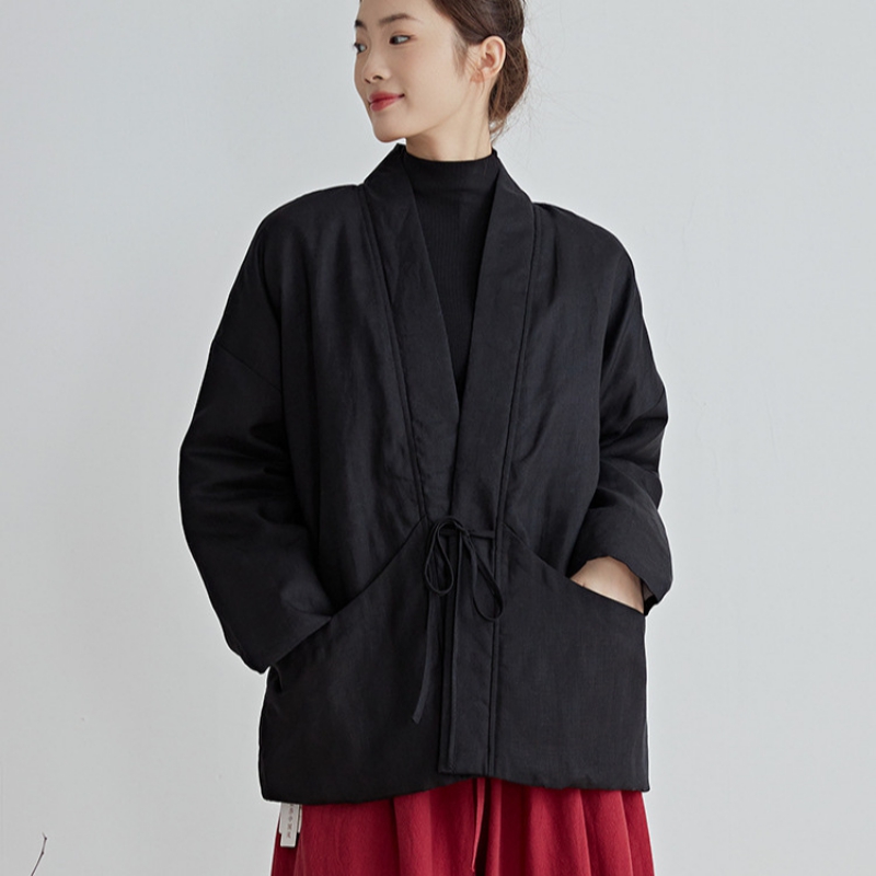 Chinese Style Cotton Outwear B - Traditional Winter Japanese Clothing recension och pris