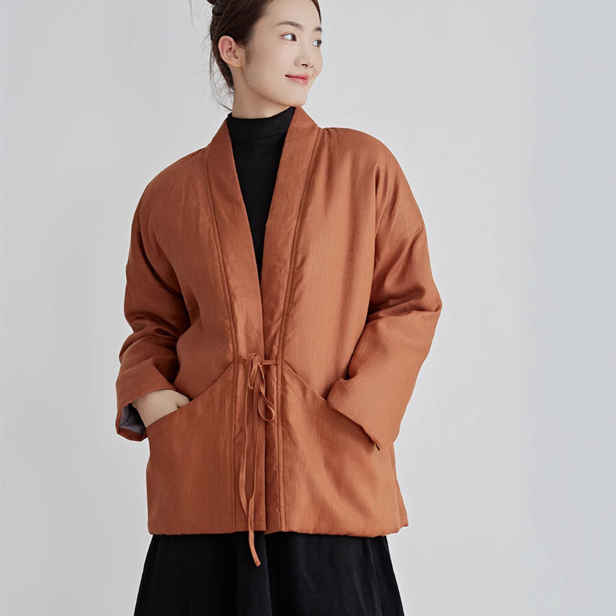 Chinese Style Cotton Outwear B - Traditional Winter Japanese Clothing recension och pris
