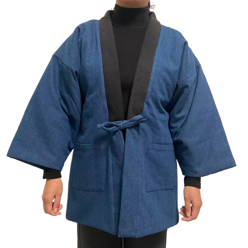 Men Women Denim Hanten Jacket  - Traditional Winter Japanese Clothing recension och pris