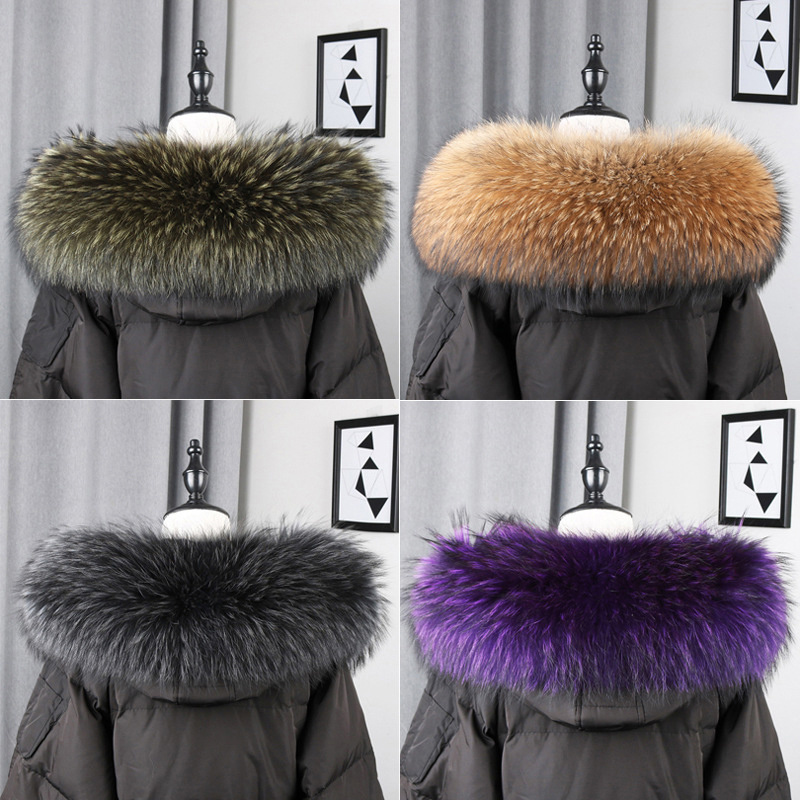 100% Real Fur Collar Coat Wint - Winter Clothing Material recension och pris