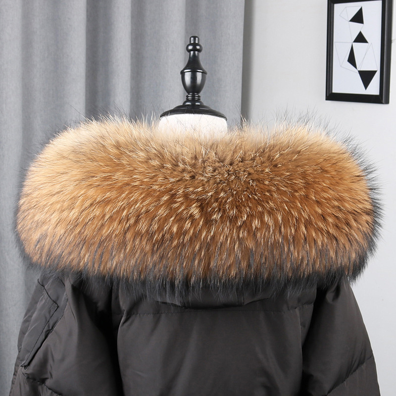 100% Real Fur Collar Coat Wint - Winter Clothing Material recension och pris