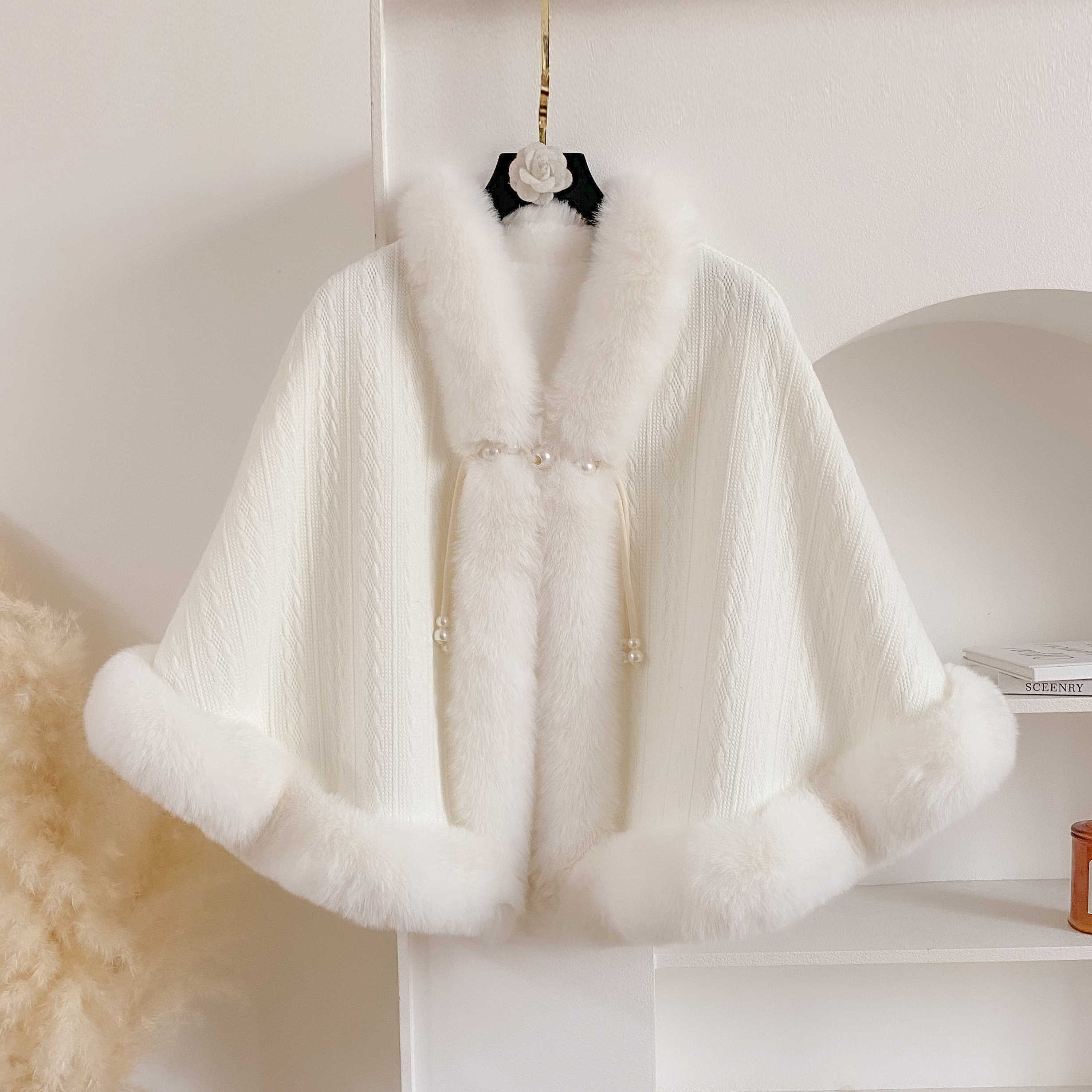 2024 New Winter Solid Poncho T - Winter Clothing Material recension och pris