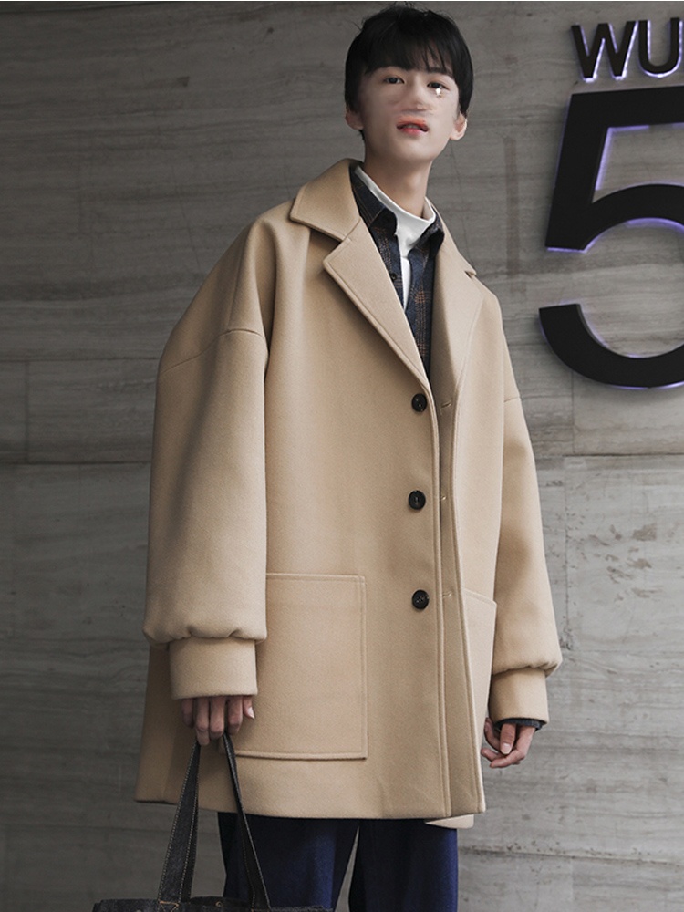 Men's Woolen Coat Short Thicke - Winter Clothing Hong Kong recension och pris
