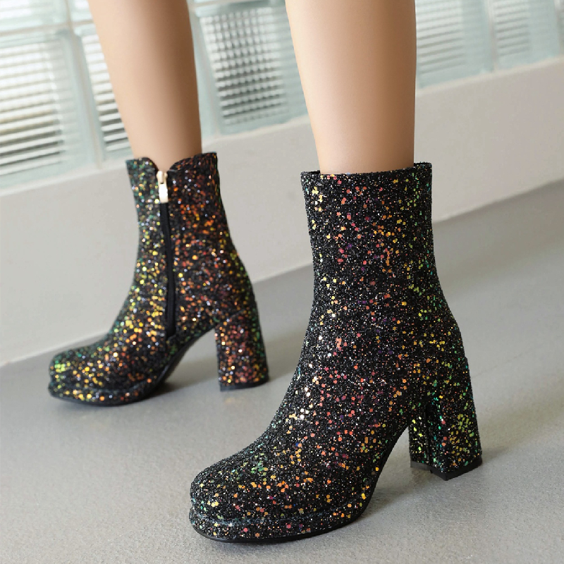 Luxury Sequined Women Ankle Bo - Winter Cloth recension och pris