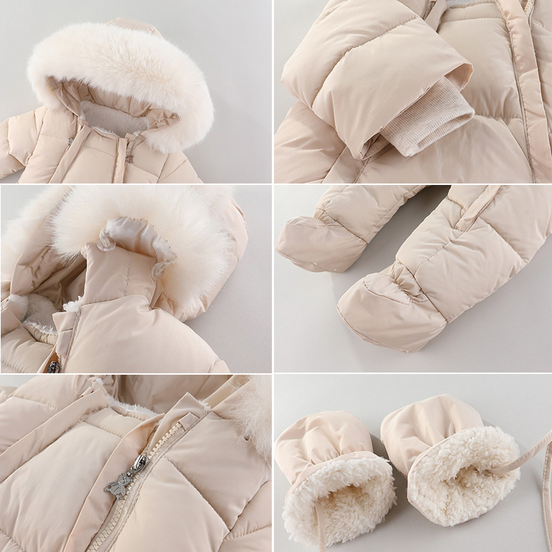 Winter Newborn Baby Romper Wit - Winter Clothing Newborn recension och pris