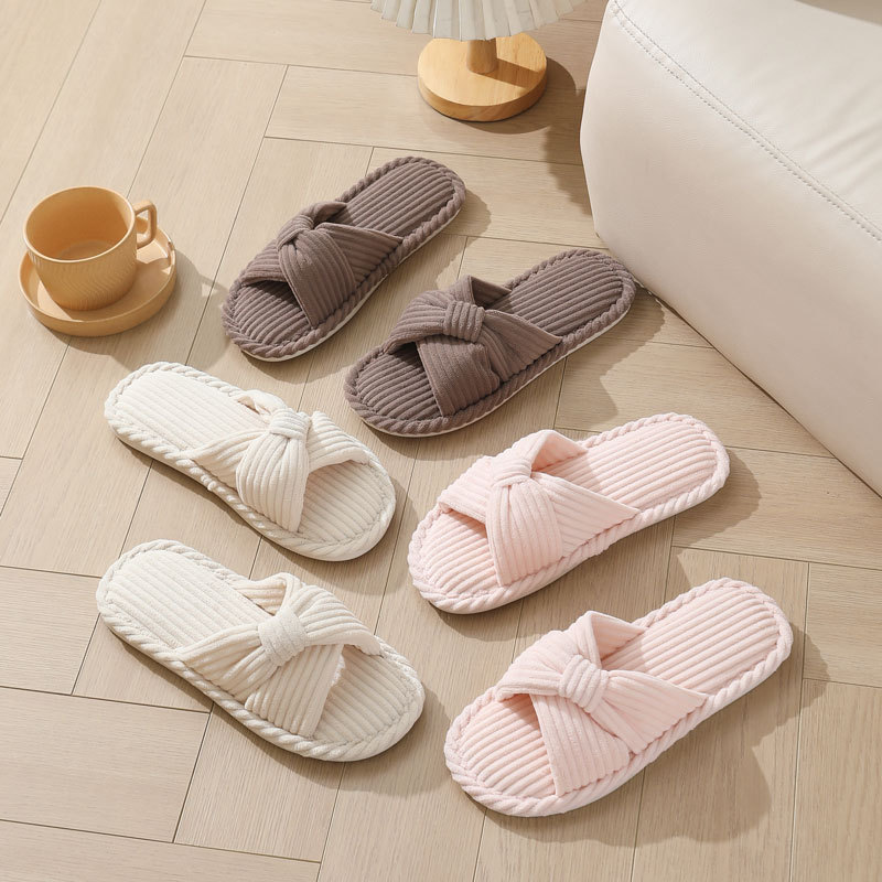 Corduroy Cross Strap Home Slip - Winter Clothing Material recension och pris