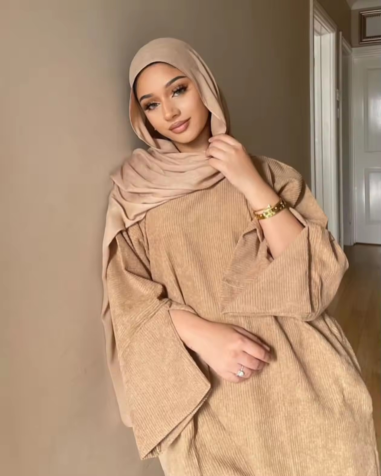 Corduroy Ramadan Dubai Abaya D - Winter Clothing Dubai recension och pris